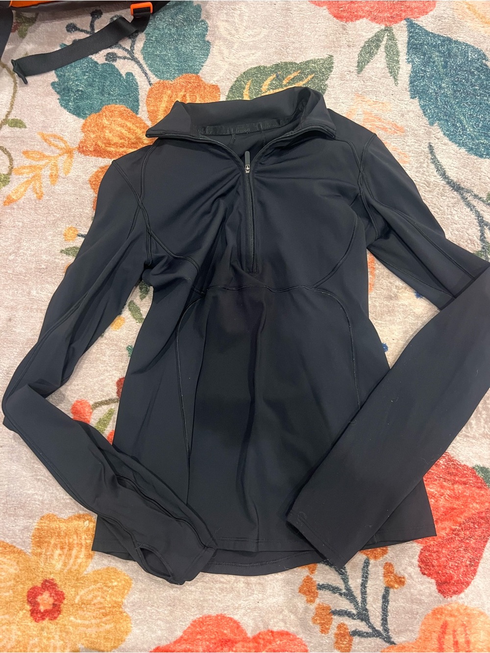 Lululemon Women's Black Quarter-Zip Active Jacket
